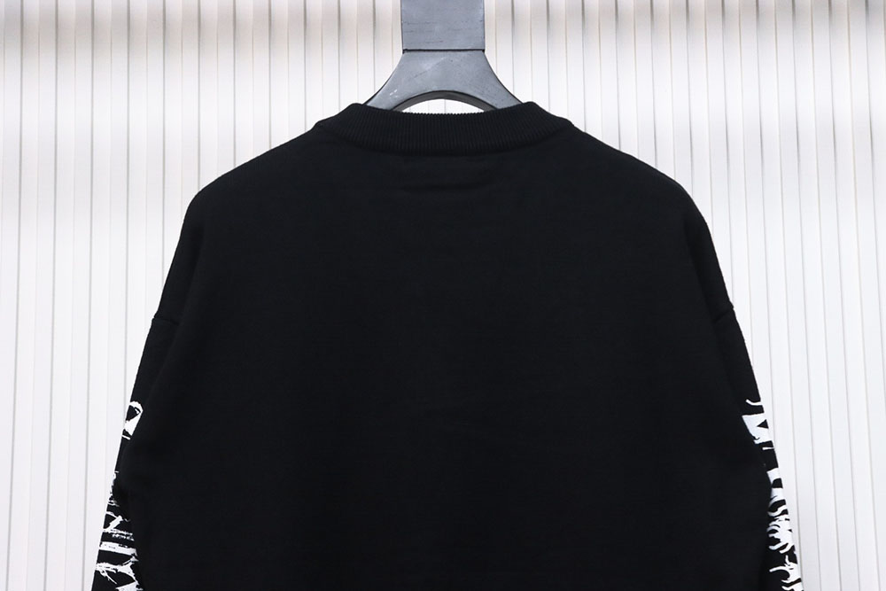 Balenciaga flame logo print sweater