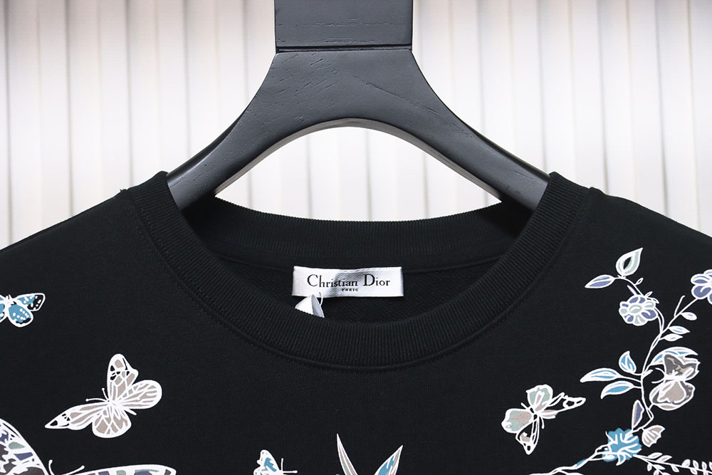 Dior floral butterfly crewneck sweatshirt TSK1
