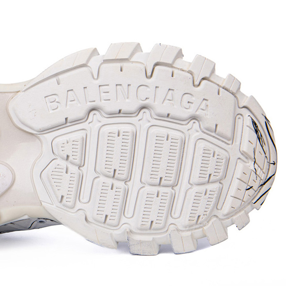 Balenciaga Track 3.0 White Blue Black High Art Graffiti