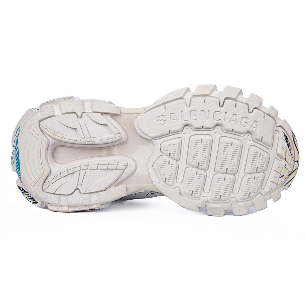 Balenciaga Track 3.0 White Blue Black High Art Graffiti
