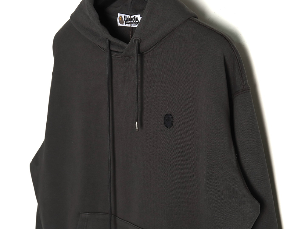 BAPE washed embroidered small logo hoodie TSK1