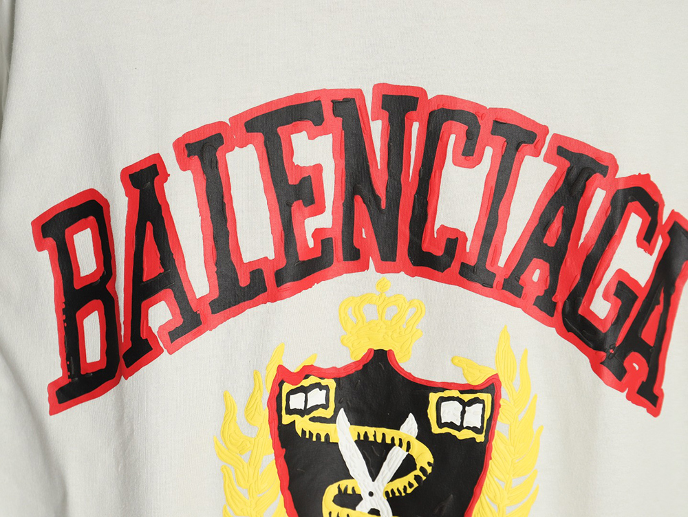 Balenciaga Scissors foam print short sleeves