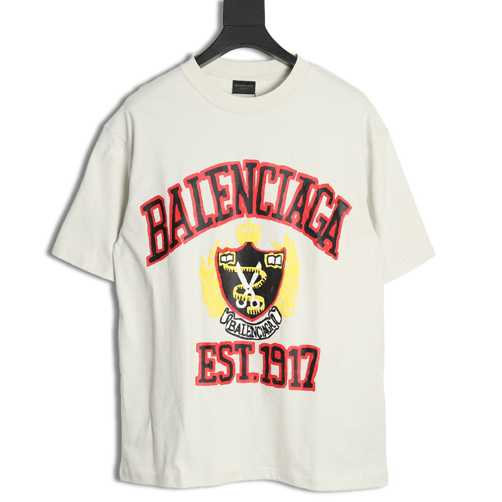Balenciaga Scissors foam print short sleeves