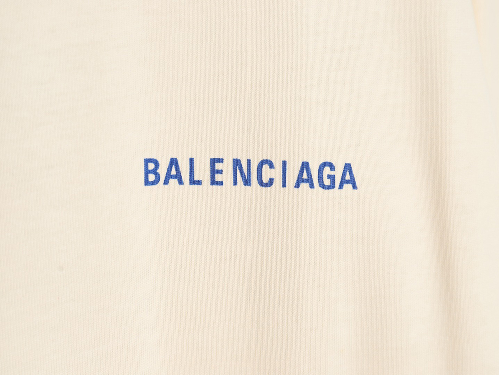 Balenciaga lettering print short sleeves