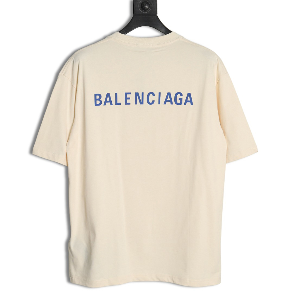 Balenciaga lettering print short sleeves