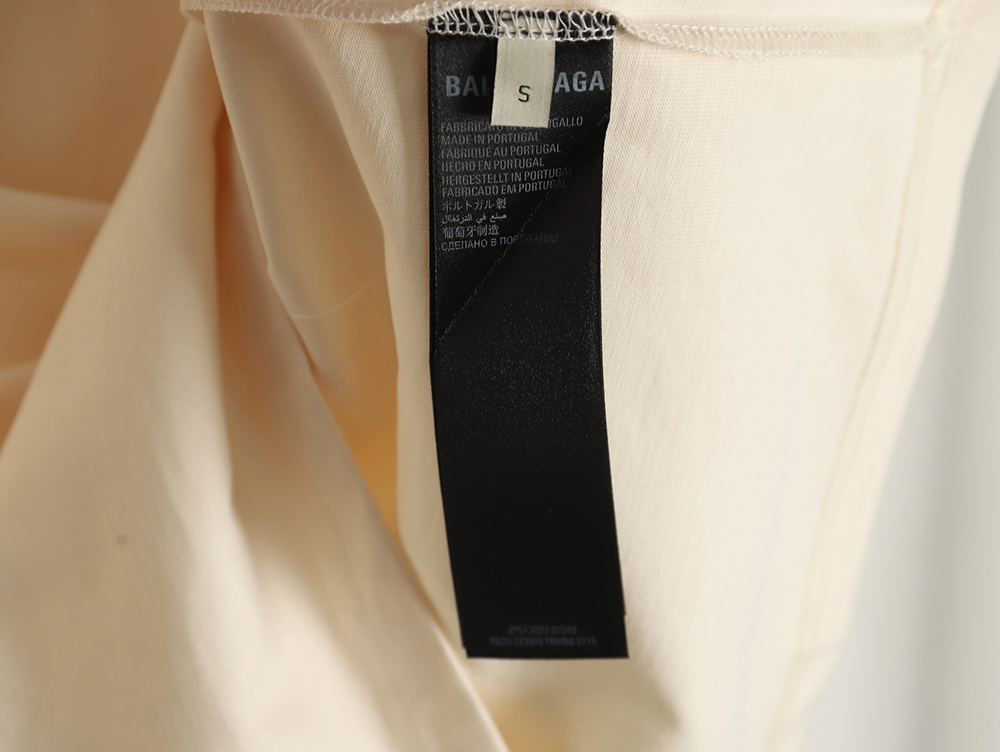 Balenciaga lettering print short sleeves