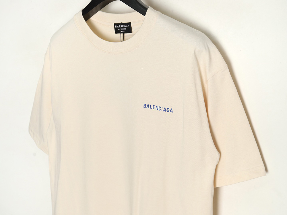 Balenciaga lettering print short sleeves