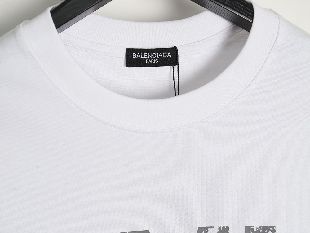 Balenciaga mottled old letter logo short sleeve