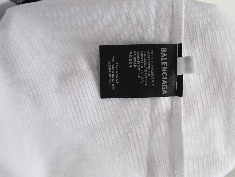 Balenciaga mottled old letter logo short sleeve