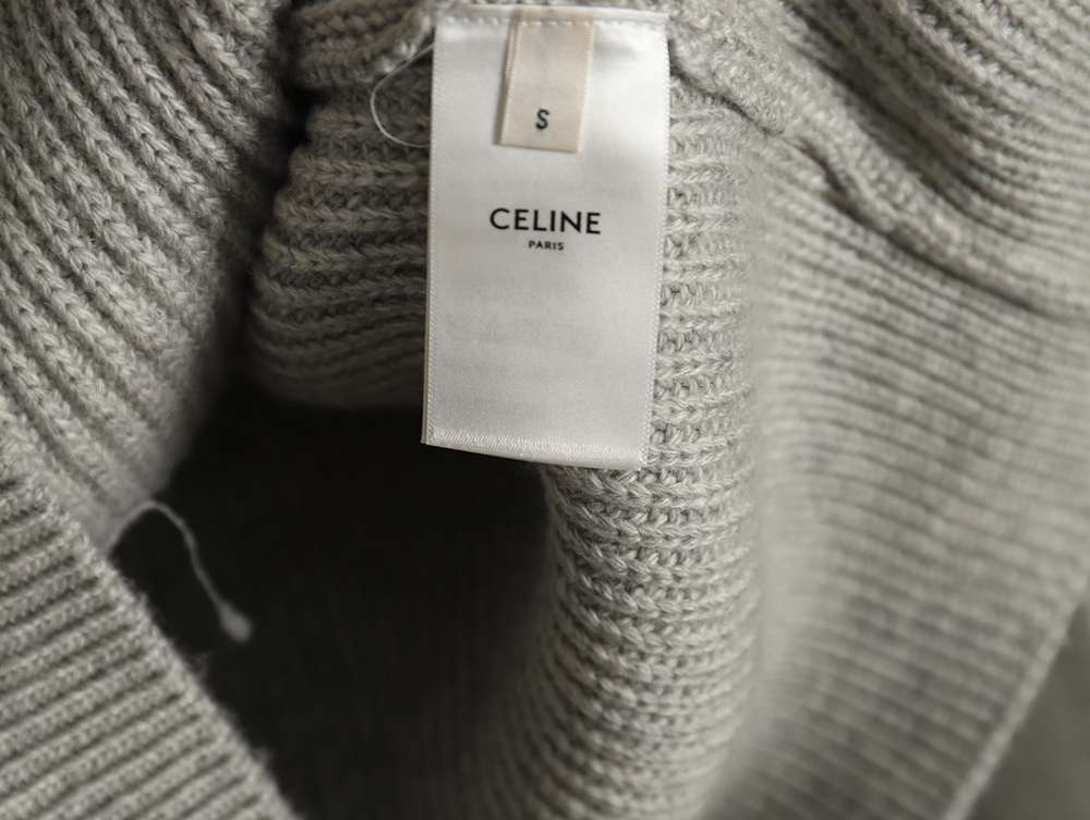 Celine felt lettering hooded sweater