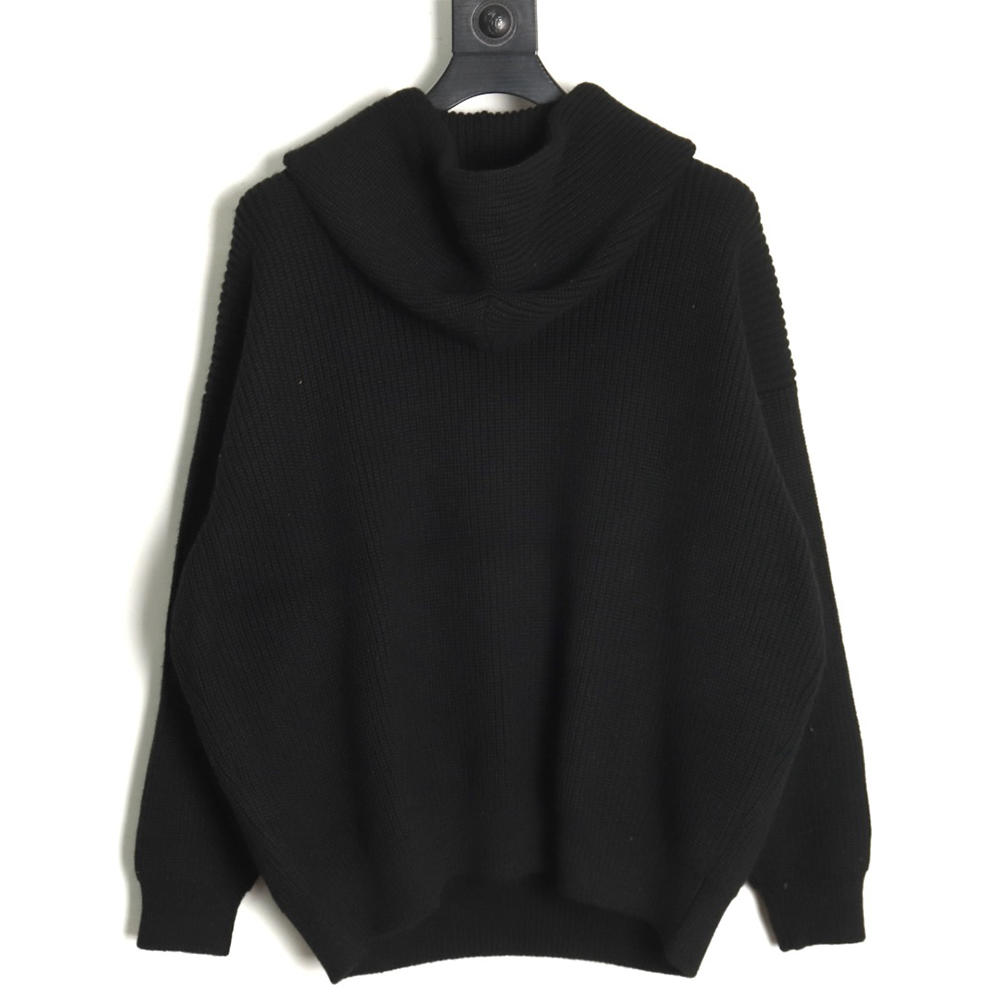Celine felt lettering hooded sweater TSK1