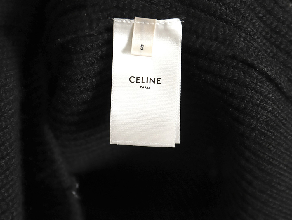 Celine felt lettering hooded sweater TSK1