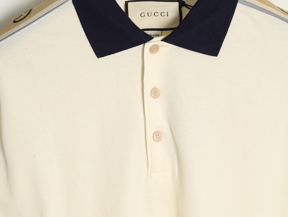 Gucci reflective webbing polo short sleeve