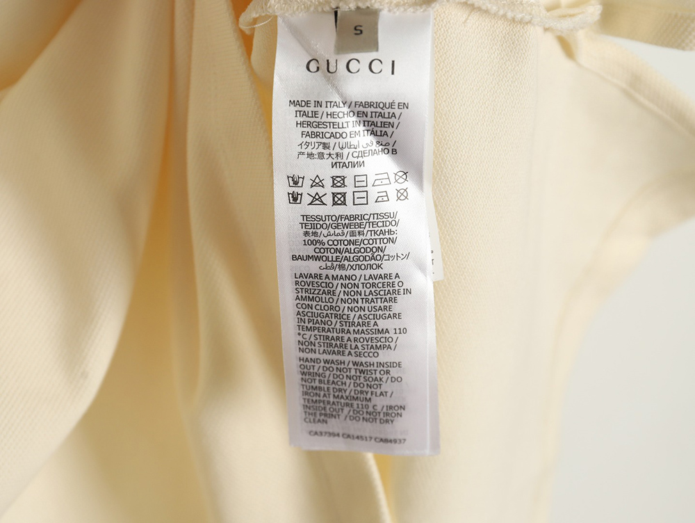 Gucci reflective webbing polo short sleeve
