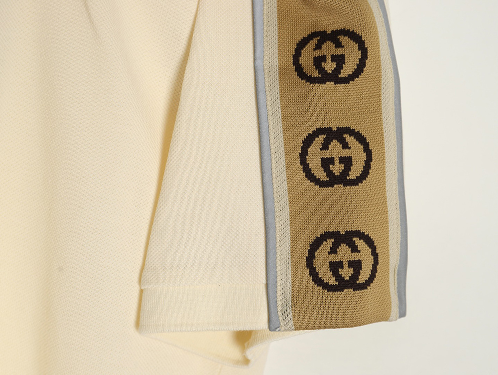 Gucci reflective webbing polo short sleeve