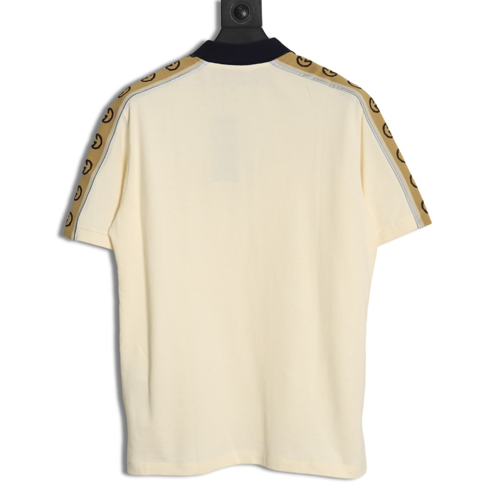 Gucci reflective webbing polo short sleeve