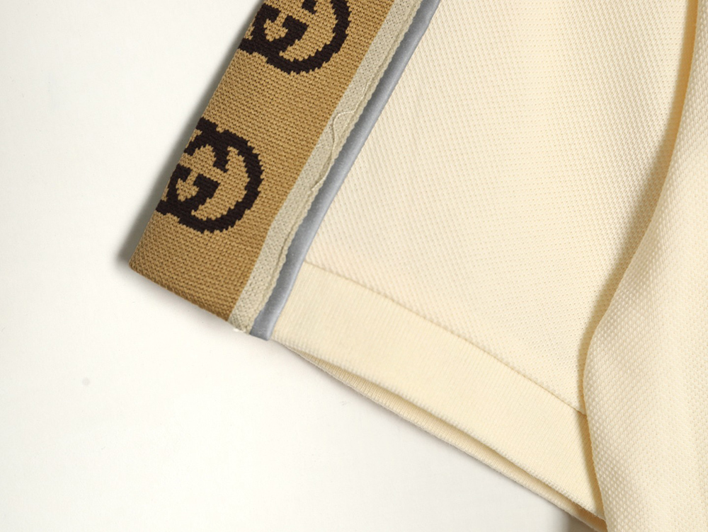 Gucci reflective webbing polo short sleeve