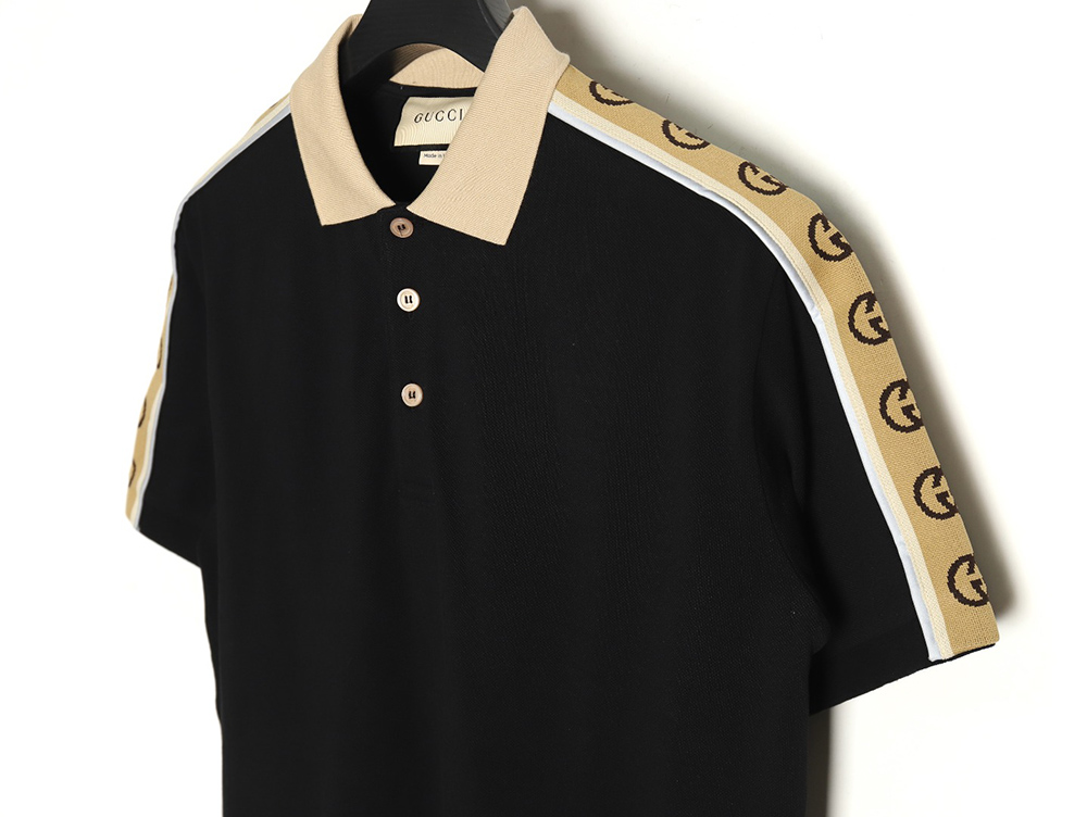 Gucci reflective webbing polo short sleeve TSK1