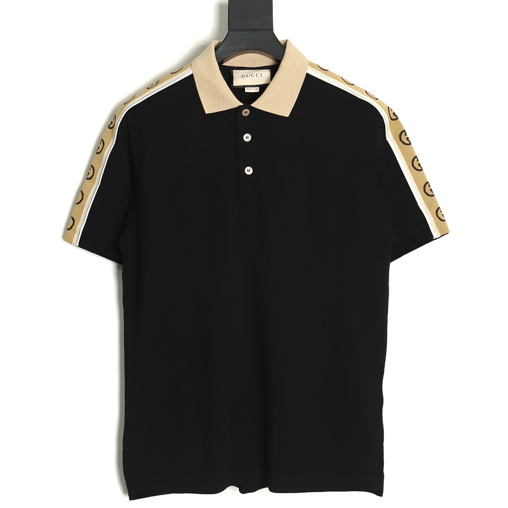 Gucci reflective webbing polo short sleeve TSK1