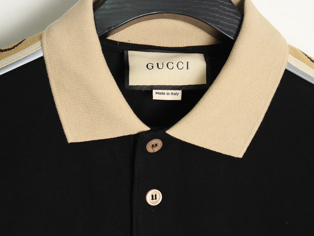 Gucci reflective webbing polo short sleeve TSK1