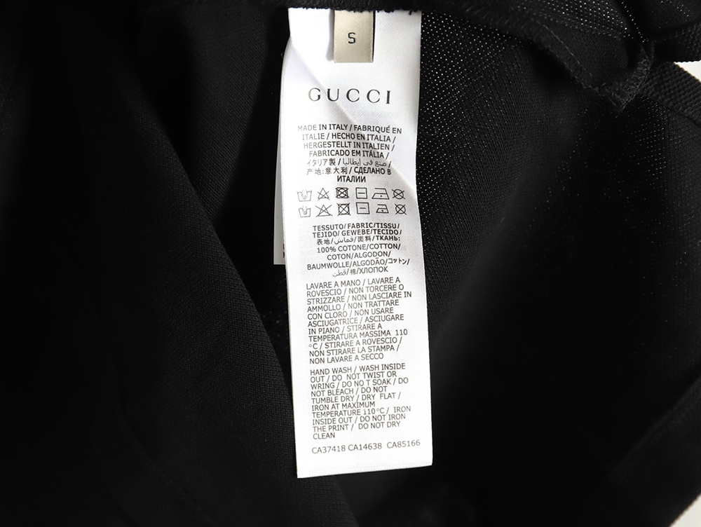 Gucci reflective webbing polo short sleeve TSK1