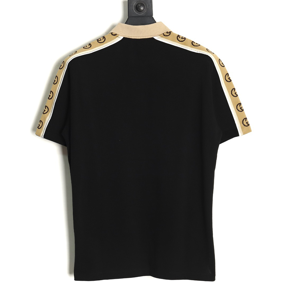 Gucci reflective webbing polo short sleeve TSK1