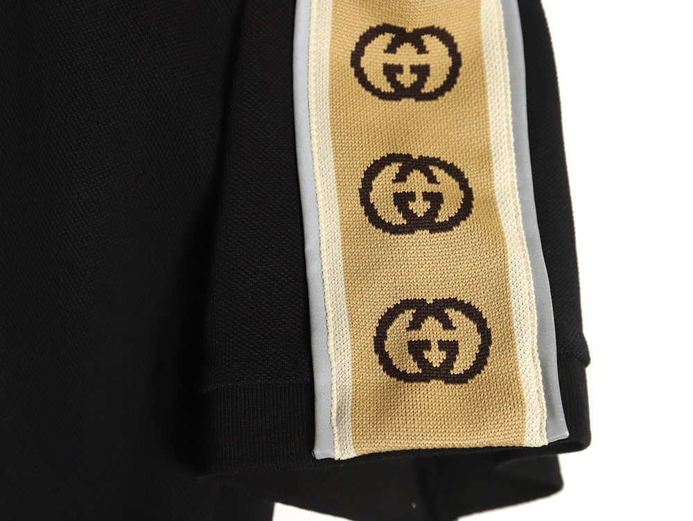 Gucci reflective webbing polo short sleeve TSK1