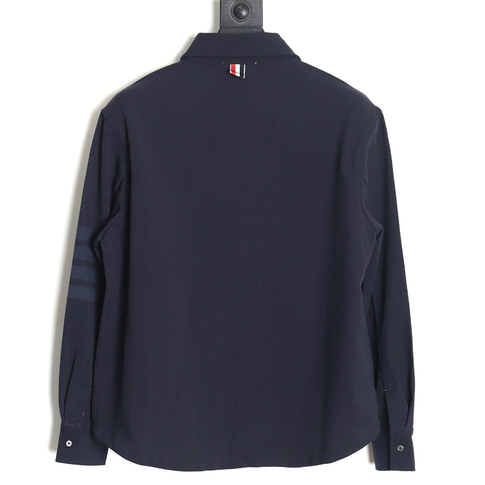 Thom Browne patchwork contrast shirt jacket TSK1