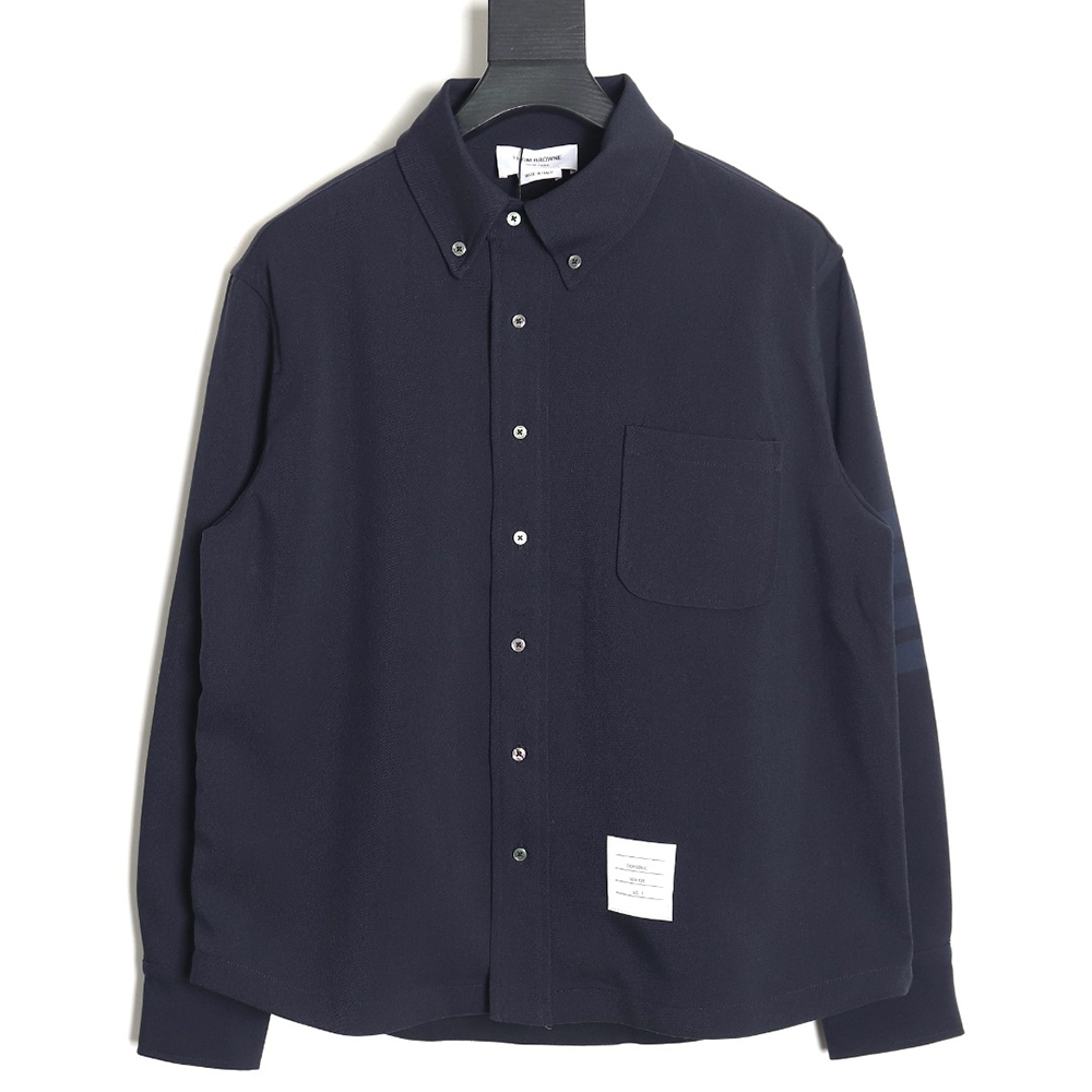 Thom Browne patchwork contrast shirt jacket TSK1