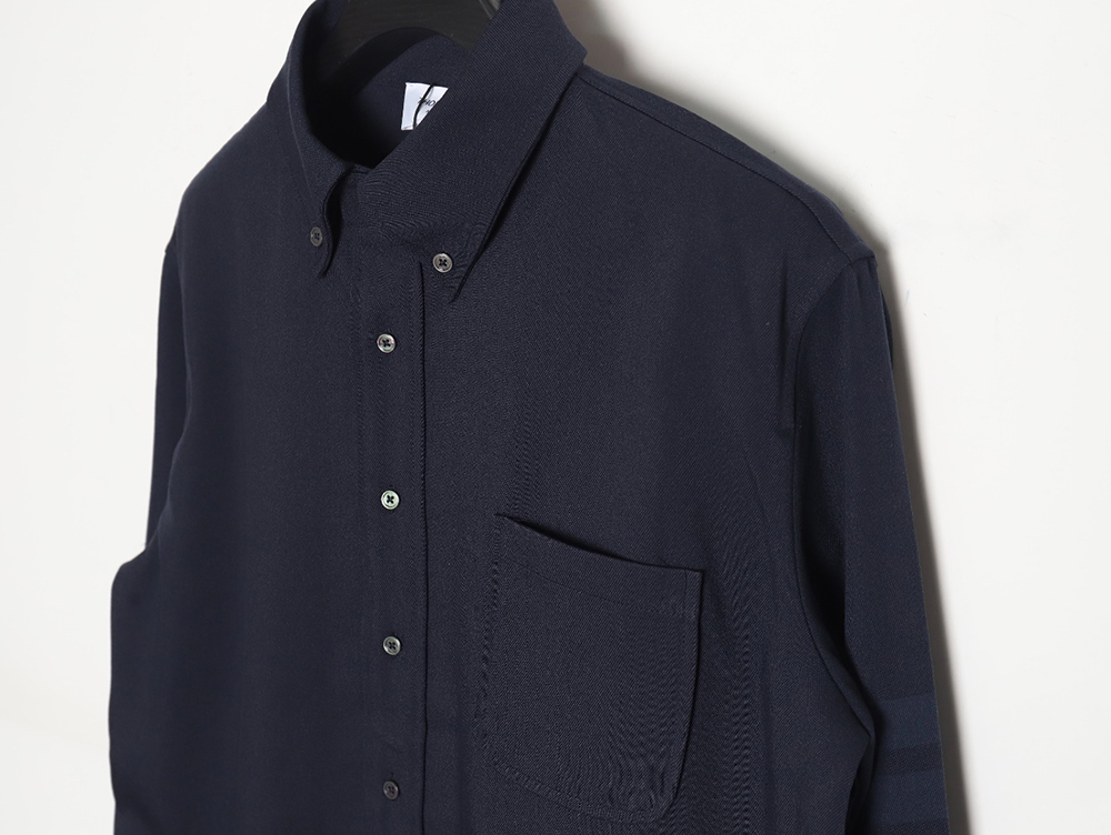 Thom Browne patchwork contrast shirt jacket TSK1