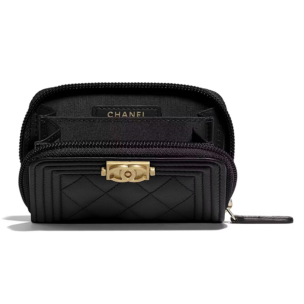 Chanel Boy Zipped Coin Purse Y07659 7.4*11*2cm