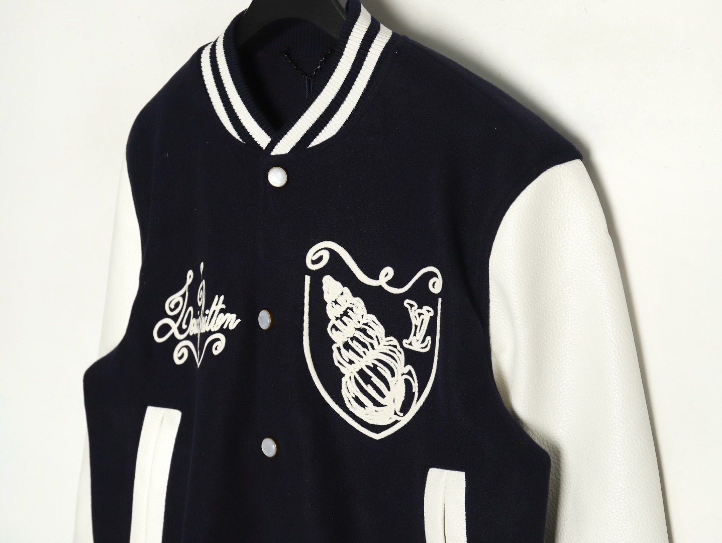 Louis Vuitton conch embroidered logo baseball jacket S-XL