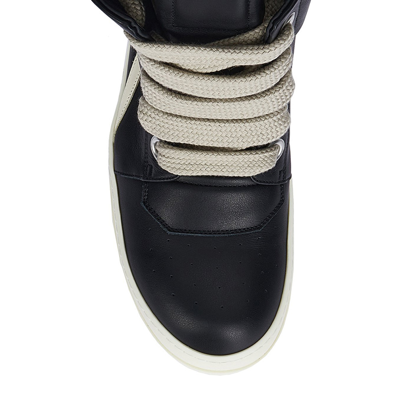 Rick Owens Strobe Geobasket Megalace High ''Black Milk''