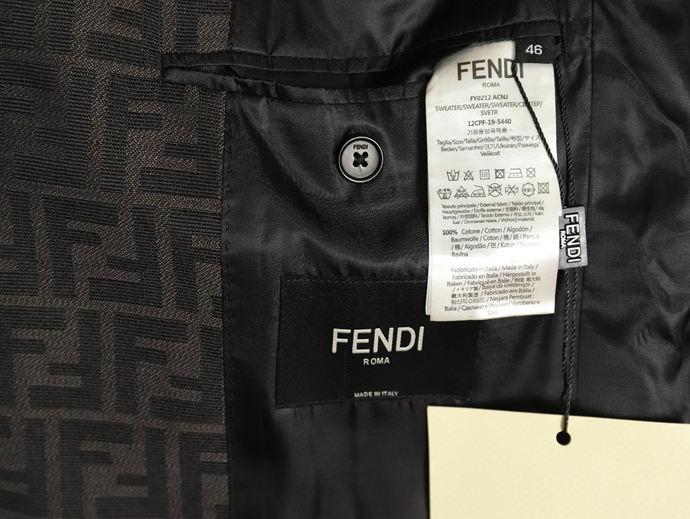 Fendi all over print FF suit jacket TSK1 46-52