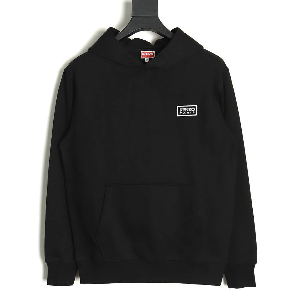 Kenzo black and white embroidered hoodie S-XXL