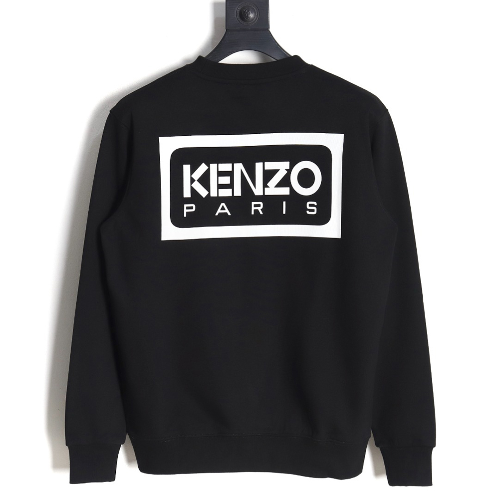Kenzo black and white embroidered crewneck sweatshirt S-XXL