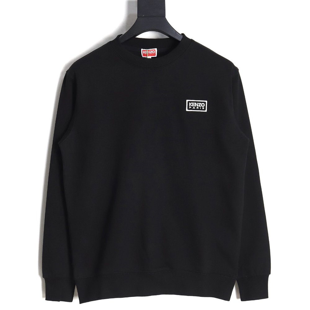 Kenzo black and white embroidered crewneck sweatshirt S-XXL