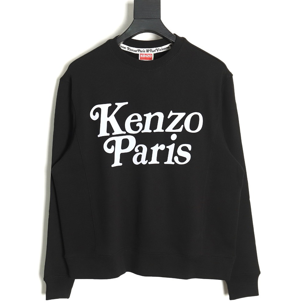 Kenzo x VERDY flocked letter LOGO round neck sweatshirt S-XXL