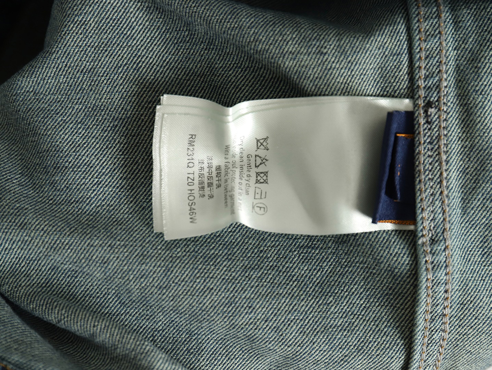 Louis Vuitton embossed monogram denim jacket 46-52