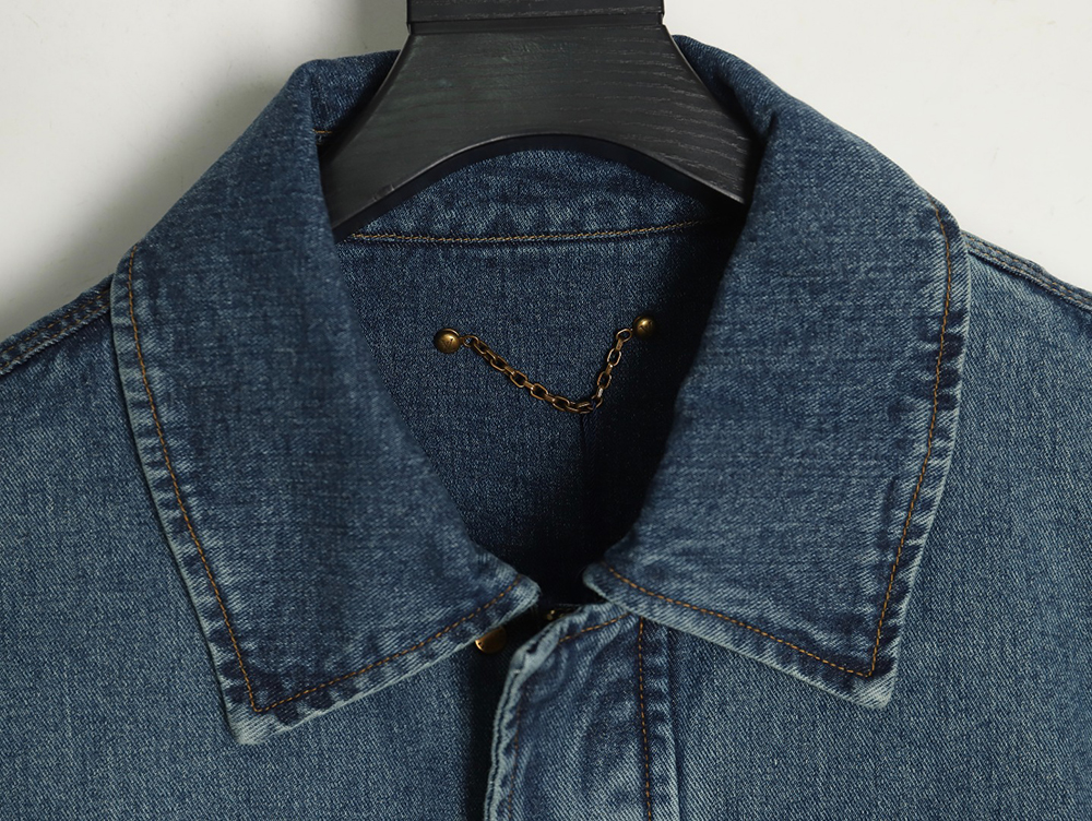 Louis Vuitton embossed monogram denim jacket 46-52