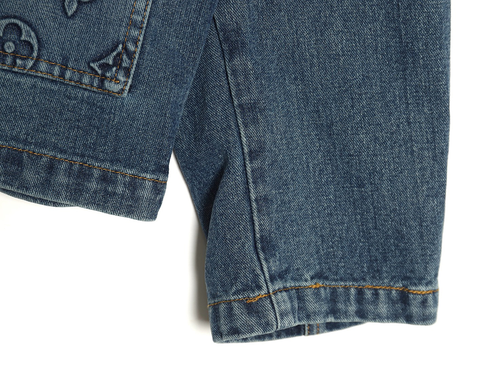 Louis Vuitton embossed monogram denim jacket 46-52