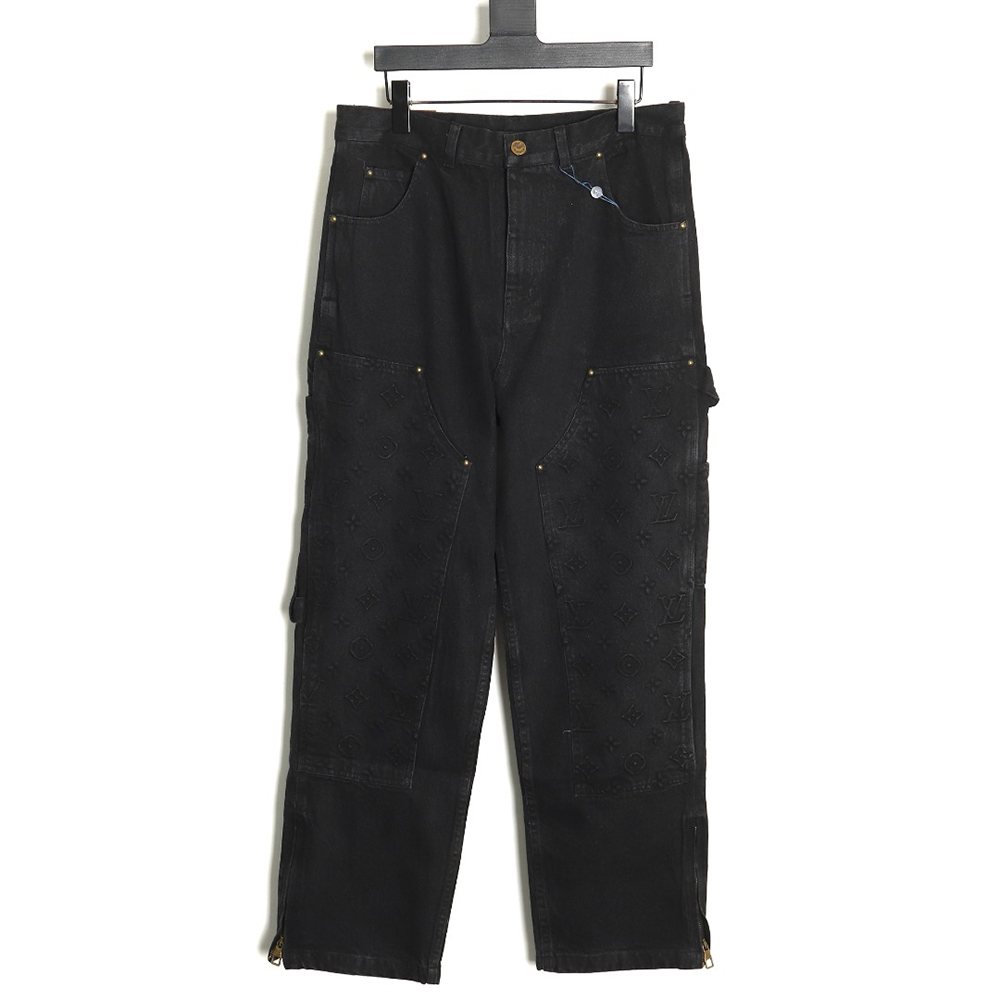 Louis Vuitton embossed monogram cargo jeans TSK1 29-32