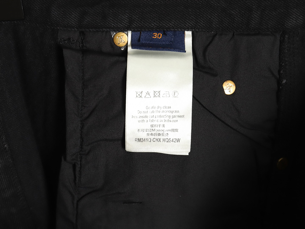 Louis Vuitton embossed monogram cargo jeans TSK1 29-32