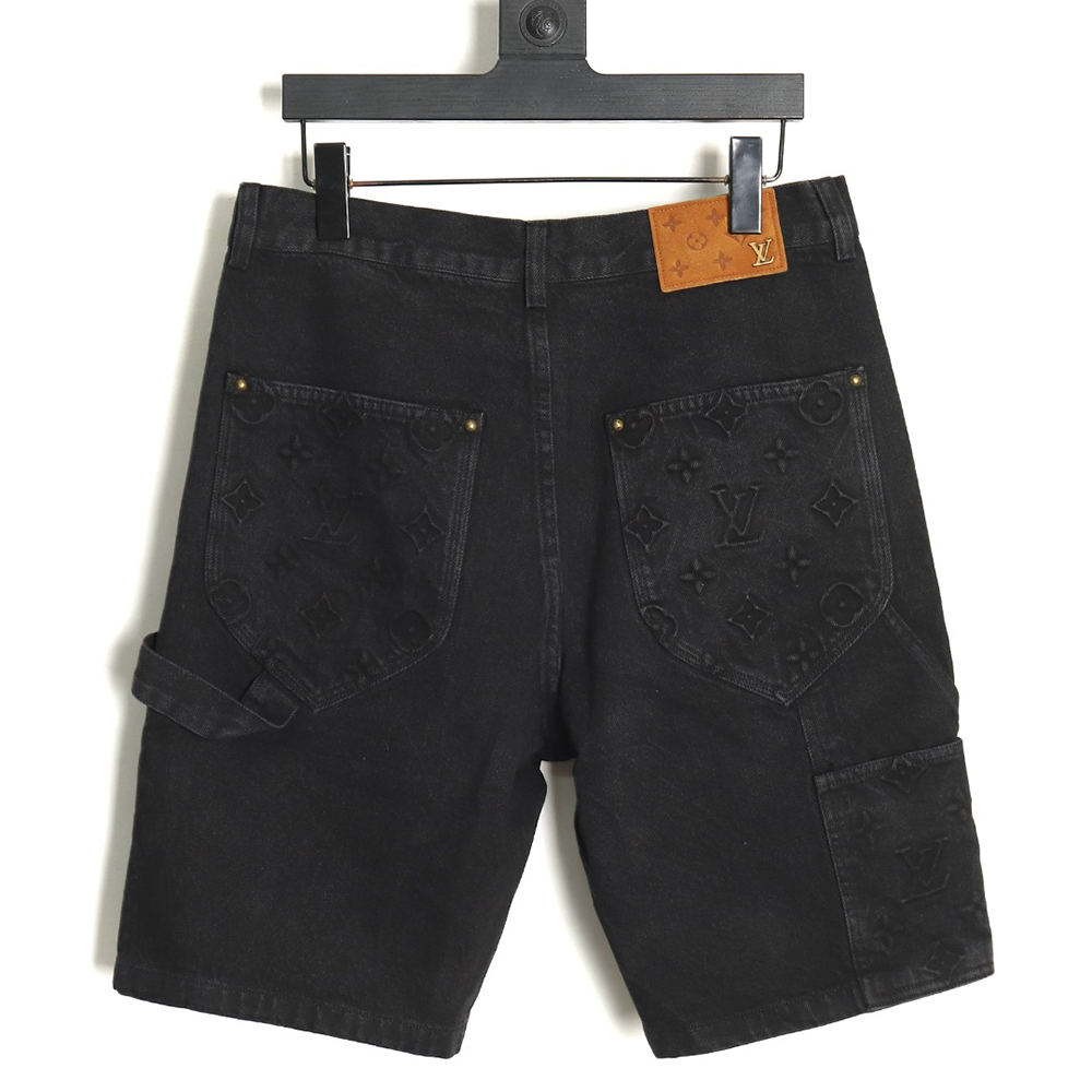 Louis Vuitton embossed monogram denim shorts S-XL