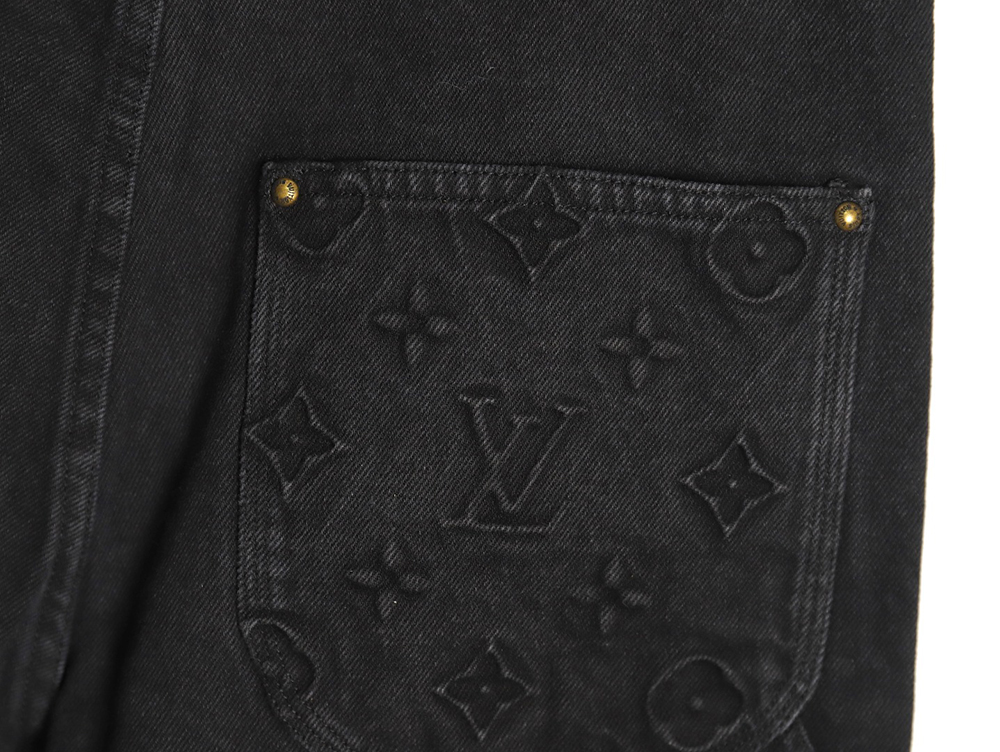 Louis Vuitton embossed monogram denim shorts S-XL