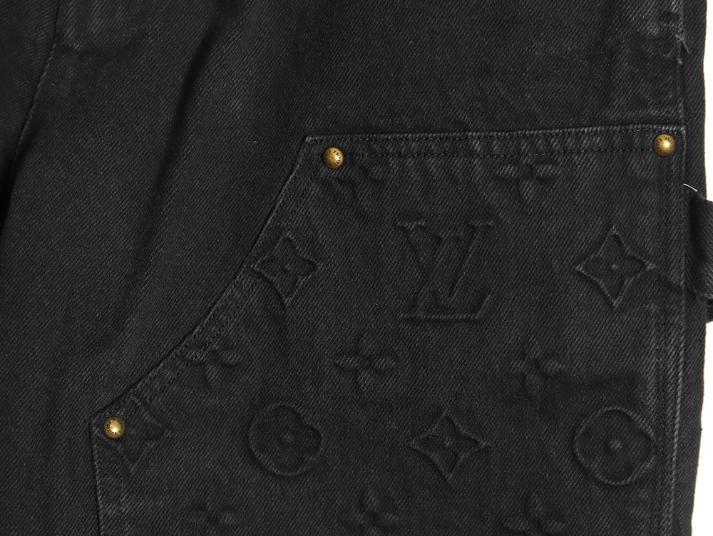 Louis Vuitton embossed monogram denim shorts S-XL