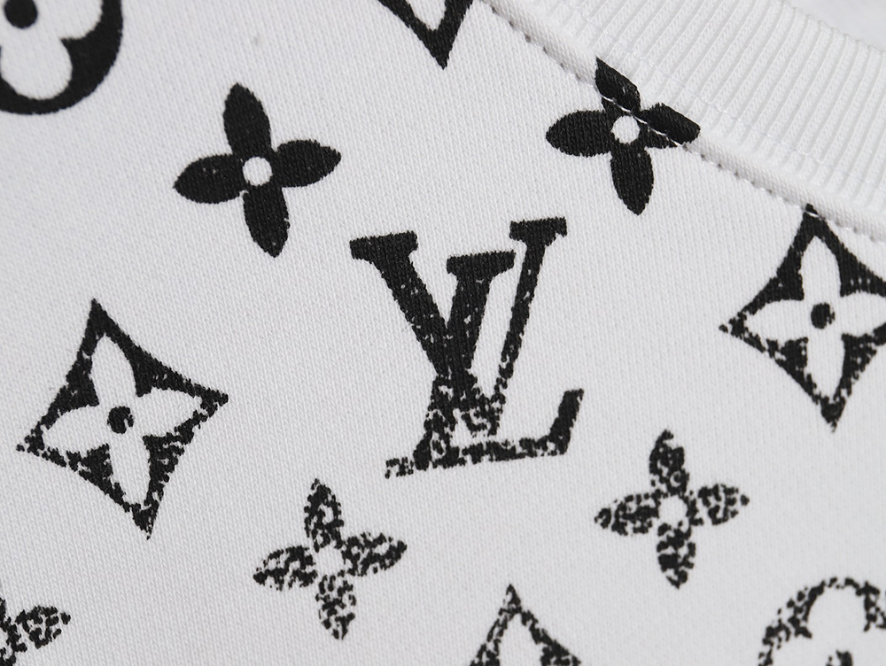 Louis Vuitton all-over monogram gradient round neck sweatshirt S-L