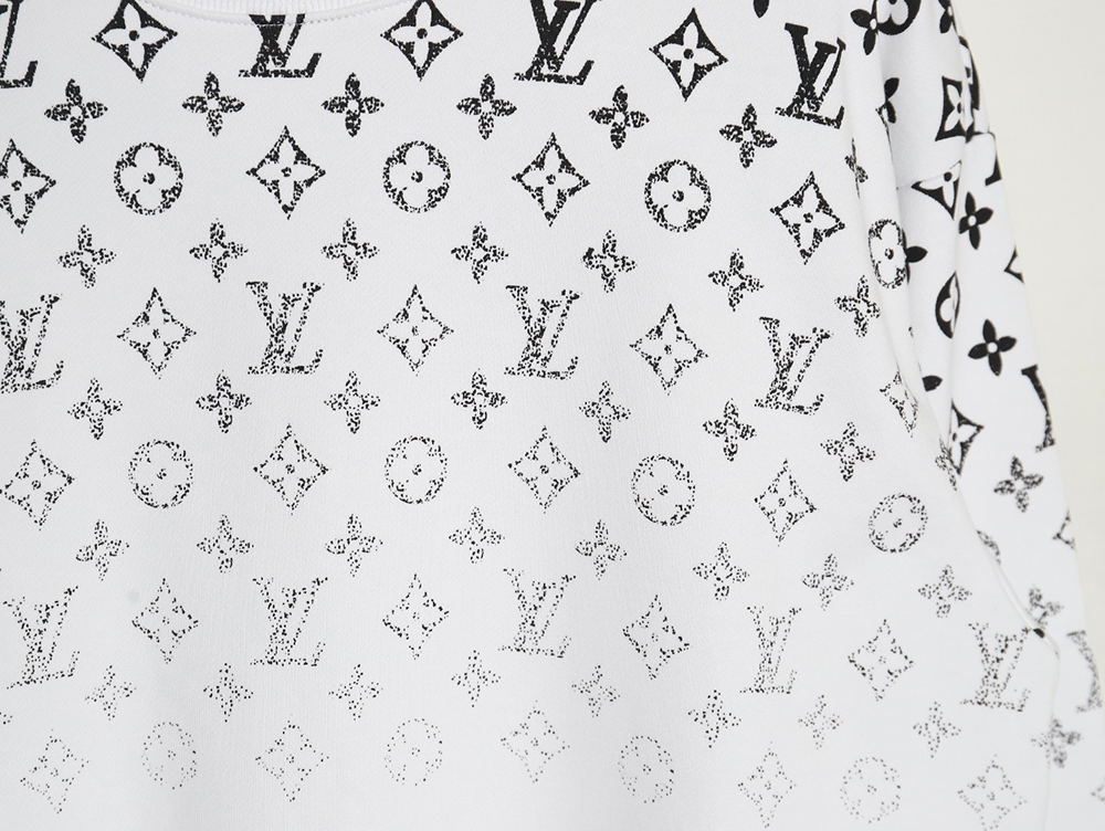 Louis Vuitton all-over monogram gradient round neck sweatshirt S-L