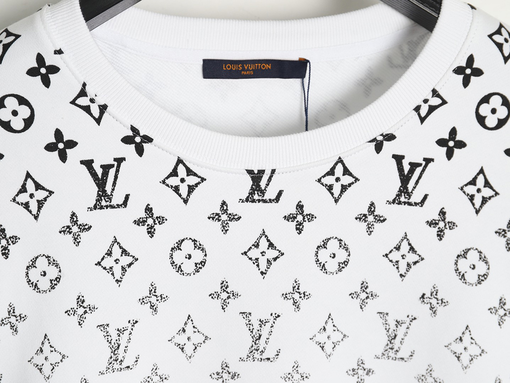 Louis Vuitton all-over monogram gradient round neck sweatshirt S-L