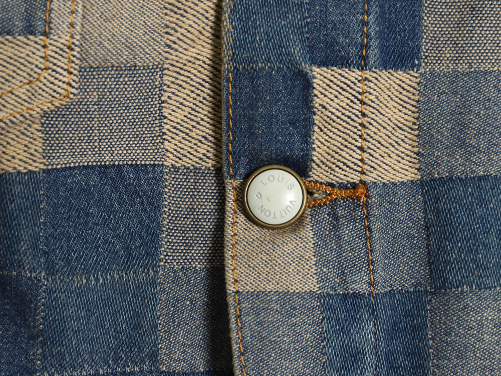 Louis Vuitton Pixel Checkerboard Denim Jacket 46-52